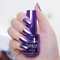 Metal Effect Nail Polish - Purple Mirror Varnish, Quick Drying Long Lasting, Non-Peelable Plating Metallic Finish, No Cure Needed