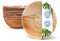 onlyleaf Palmware - umweltfreundliches Einweggeschirr aus Palmblättern I 100 Stück Palmblatt Schale rund 425ml Ø15cm I Salat-Schüssel Dipschalen Suppenschale Servierschale Snackschale