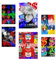Nacnic 6er-Set Iconico Graffiti pop di Andy Warhol Poster mit Designillustrationen zur Dekoration der Wände Ihres Zuhauses. Räume, Büro, Laden und Geschäft A3 und A4 Rahmenlos