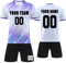MEDUOLA Maillots et Ensembles de Football Personnalisés Maillots de Football Personnalisés avec Nom et Numéro T-Shirt de Football Personnalisés pour Adultes et Enfants (Blanc Violette 926)