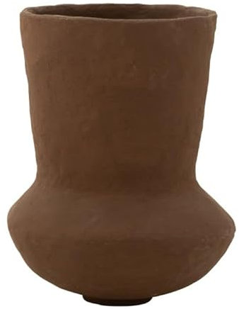 Pot en Papier Maché Archaique 55cm Marron