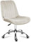 MARK ADLER Future 3.5 Beige | Drehstuhl Polsterstuhl Samt für Büro Wohnzimmer | Höhenverstellbar | Ergonomischer Sitz | Metallgestell mit Rollen | Chrombasis | 1 Stück