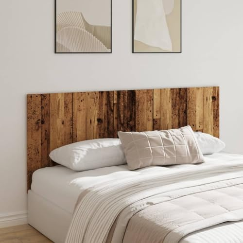 Homgoday Arredo Kopfteil aus antikem Holz, 200 x 1,5 x 80 cm, mehrschichtiges Holz, Kopfteil, Kopfteil für Doppelbett, Rückenlehne für Bett und Sofa