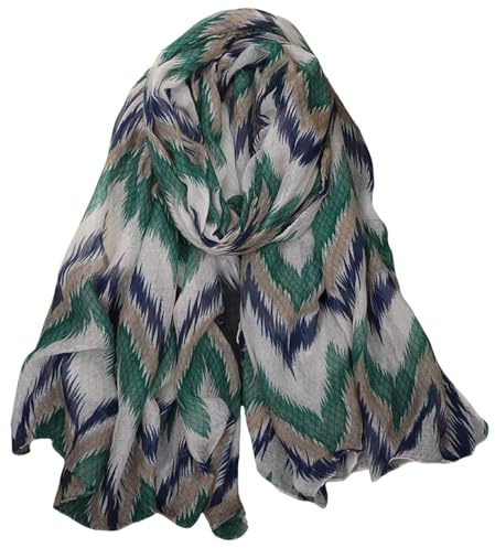 FAIRYGATE Tuch Grün Schal Damen Sommer - Leicht Halstuch Kopftuch Elegante Geschenk für Frauen 59018