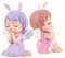 BATHVEVE 2pcs Lovely Doll Cake Toppers for Birthday Parties Cartoon Cake Decoration Adorable Angel Figurines for Boys and Girls Celebrations and Car Decor