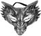 TOPPERFUN Masque de renard de fête demi-masque de loup masque effrayant masque de crâne d'animal masque de loup-garou pour enfants mascarade hommes masque viking masque animal mousse PU Noir