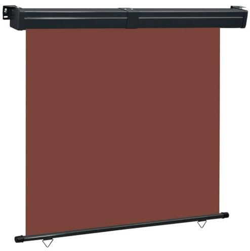 Store Vertical Exterieur, Protection Solaire, Canopée Rétractable, Store Pergola Extérieur, Brise Vue pour Balcon Jardin, 175x250 cm Marron