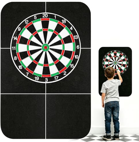HIULLEN Dartscheibe Wandschutz, Filz Dartscheibe Wandschutz, Selbstklebende gespleißte Wände Surround, Dartscheibe Rückseite für Indoor Outdoor, Keine Schäden an Wänden (Keine kreisförmige Dartscheibe