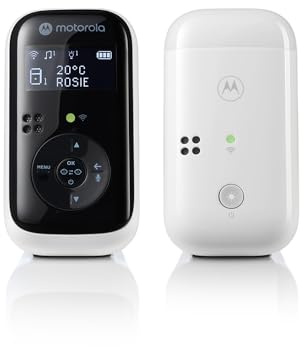 Motorola Nursery PIP15 Audio-Babyphone mit HD-Sound, Temperaturüberwachung, Zwei-Wege-Kommunikation, Nachtlicht und Schlafliedern