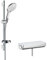 hansgrohe Raindance Select S 150 Thermostatset 0,65m, 3 Strahlarten, Weiß/Chrom