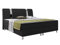 Inter Boxspringbett Riva 180x200 cm Kunstleder Schwarz