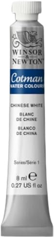 Winsor & Newton Cotman 8ml Water Colour Tube - Chinese White