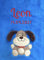 KIDDI-MEDIA Babydecke mit Name und Geburtsdatum Bestickt/kuschelig weich / 1A Qualität (Blau - Hund)