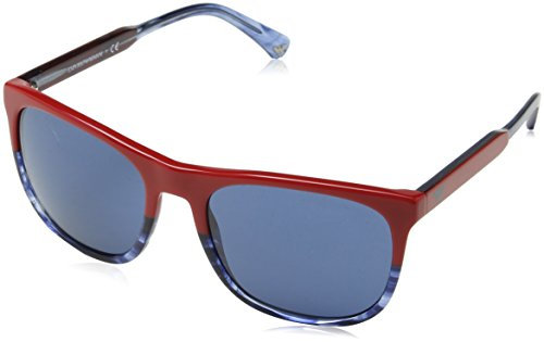 Ray-Ban Herren 0EA4099 Sonnenbrille, Blau (Red/Tr Striped Blue), 56