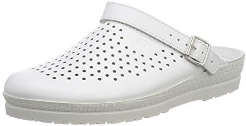 Rohde Herren Neustadt-h Clogs Hausschuhe Arztschuhe 1514 Weiss, Schuhgröße:42 EU