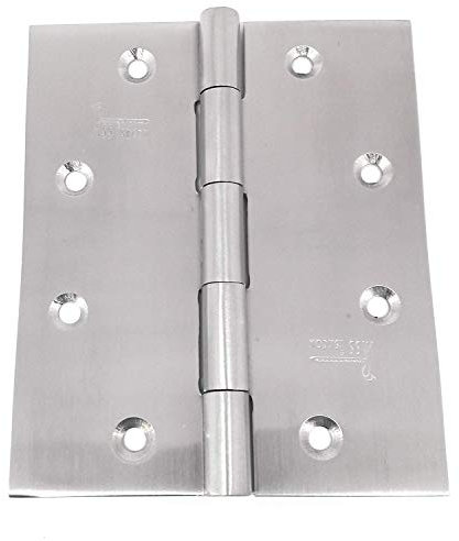 Charnières de porte Vis 5 IN X 5 IN SQUARE 5 IN.STAINLESS STEEL DOOR HINGES 5 IN. X 4 IN. SQUARE 32D NRP SECURITY HINGE STORM PATIO EXTERIOR GARAGE SHED SCREEN BARN DOOR HINGE