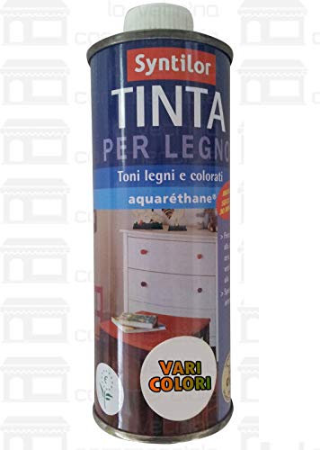 Syntilor - Tinte para madera Aquarthane inodoro, color nogal oscuro, 0,5 l