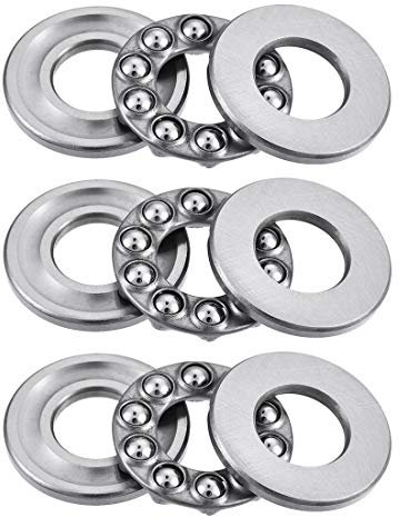 sourcing map 3Stücke 51101 Axialkugellager 12mm x 26mm x 9mm Chromstahl Einzelnrichtung