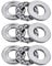 sourcing map 3Stücke 51101 Axialkugellager 12mm x 26mm x 9mm Chromstahl Einzelnrichtung