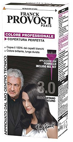 Franck Provost Set 6 Tinte Per Capelli Tonalità 3.0 Castano Scuro - 1000 Gr