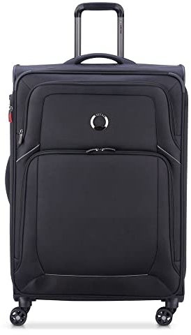 DELSEY PARIS - Optimax Lite - Valise Grande Taille Souple Extensible - 78x50x33 cm - 107 litres - XL - Noir
