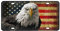 TOADDMOS Blauadler USA-Flagge Nummernschild, Grunge amerikanische Flaggen, dekoratives Autoschild für Auto, LKW, 15,2 x 30,5 cm