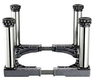 Waschmaschinen-Untergestell Verstellbare Länge/Breite 40-65cm Podeste & Rahmen für Waschmaschinen Trockner und Kühlschrank Standfuß Klimaanlage Base Sockel Anti-Scratch