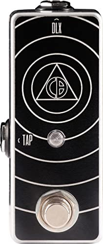 Catalinbread CB Dual Tap Tempo Pedal mit TRS-Kabel, Schwarz und Silber (CAT CBTAP)