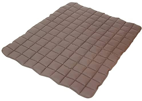 paw & pillow® Hundematte Outdoor & Indoor [Kratz- & Bissfest] - Hunde Reisebett waschbar - Hunde Outdoor Decke - Hunde Matte für Auto, Indoor & Outdoor - Taupe Größe XL - Made in Germany