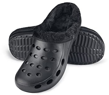 ESTRO Pantofole Donna Invernali Chiuse - Ciabatte Giardino Uomo Zoccoli Gomma con Pelo Zoccoli Donna Invernali A01