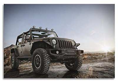 Autos-Poster Jeep Wrangler Jeep Gladiator Xmt 4 x 4 Poster Dekorative Malerei Leinwand Wandposter und Kunstbild Druck Moderne Familie Schlafzimmer Dekor Poster 40 x 60 cm