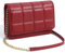 KUKOO Kleine Umhängetasche für Damen, Handy-Geldbörse, Geldbörse, Clutch, Handtaschen mit Kreditkartenfächern, Rot/Ausflug, einfarbig (Getaway Solids)