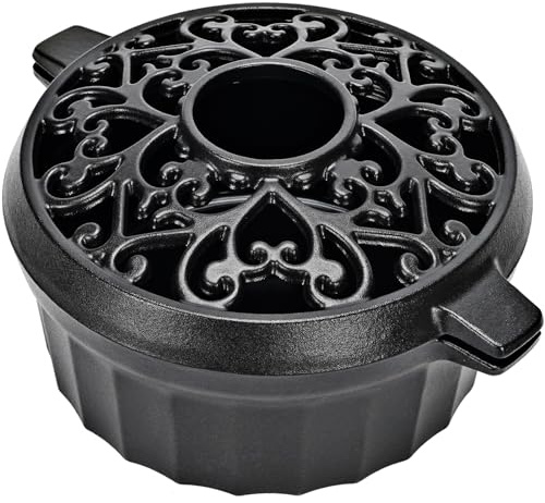 1MORE Wood Stove Steamer- Wood Stove Humidifier Cast Iron with Porcelain Enamel Coating, Fireplace Steamer Pot, Rust Resistant, Home Indoor Decorative, 2.5 Quart Capacity,Black
