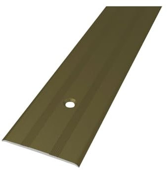 35mm Threshold Carpet Cover Strip Door Plate Anodised-Aluminium Grooved Floor Bar Trim Drilled IP08 35mm x 0.93M (3.05FT) TMW Profiles (Champagne)
