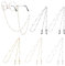 Mabor 5 Stück Brillenkette Damen Bunt Sonnenbrille Kette Gold Brillenband Dünn Brillenkette Silber Gold Rillenband Lanyard Brille Kette Modern Brillenbänder für Brille Brillen Band
