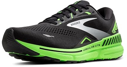 Brooks 1103911D050 Adrenaline GTS 23 Herren Black/Green Gecko/White EU 43