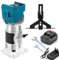 Rifilatore Verticale Fresatrice Elettrica 800W 18V, Fresatrice per Legno Multifunzione Trimmer 6.35mm, 14000 RPM, 6 Velocità Variabili