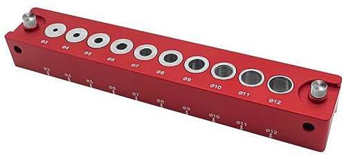 Qarmijaer 3-12mm Vertical Pocket Hole Jig Woodworking Dowel Drill Guide Self Centering Drill Bit Guide Jig Positioner Locator