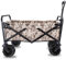 CCYENG Zusammenklappbarer Campingwagen/-Karren - Zusammenklappbarer, Stabiler Stahlrahmen, Garten-/Strandwagen/-Karren, Hochleistungs-Transportwagen, Maximale Tragkra