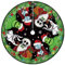 Christmas Tree Skirt 48 Inch Chistmas Nightmare Before Tree Collar Jack and Sally New Year Winter Xmas Tree Decor Zero Christmas Decorations for Home Party