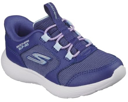 Skechers Baby - Mädchen Dyna-Lite Slip-InTurnschuhe, Navy Synthetic/Textile, 23 EU