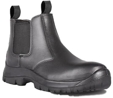 Titan Safety Footwear Dealer Work Boots, Chelsea Boots, Mens Womens Steel Toe Cap Work Boots, Slip On Leather Shoes, Water Resistant, Anti-Slip, Anti-Static, Safety Boots, Horse Riding Boots