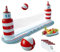Poolvolleyball -Set umfasst 57,1 x 118,1 Zoll aufblasbares Poolvolleyball -Netz, Poolvolleyball und Tablett, Sommerpool -Spiele für Kinder und Erwachsene Poolvolleyball -Netz