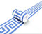 VisitRyl Cenefas Adhesivas para Cocina Baño Decorativas Azul b1002 10cm X 500cm Fácil Aplicación Resistente Agua