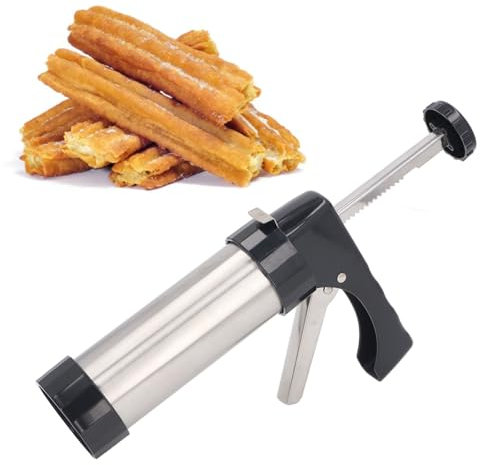 Diy Baking Stainless Steel Pastry Press, churros presse churros Cookie Press Set Cookie Machine Garnish Syringe, Spray Biscuits Press, Multi-purpose Cookie and Churro Maker, churrera, churros maker fo