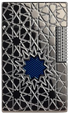 Luxus Vintage Kupfer Kerosinfeuerzeug mit klarem Klang, Soft-Flame, nachfüllbar, seitliches Schiebeverschluss,Gravur,Klassisch, Sammlerstück, Geschenk für Herren, Thorens Stellar Mesh Black