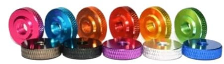 hand tighten nuts， Aluminum Alloy Knurled Thumb Nuts M3-M8 Multicolor Pack Of 5-10pcs(Purple,M8*5pcs)