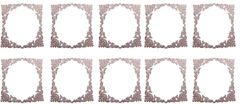 Wzxksoac 40Pcs Rubber Wood Oak Carved Corner Onlay Applique Furniture Home Door Decor DIY