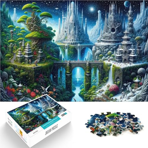 Puzzle für Erwachsene, 2000 Teile Verzauberte Weltlandschaftskunst Aus Karton für Kinder ab 14 Jahren Familienspiele Angebot als Geschenk für die ganze Familie。Größe：70x100cm/27.5x39.3Zoll