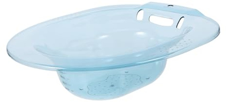 GARVALON Sitzbad-becken aus Bruchsicherem Pet Ergonomisch für Erwachsene und Schwangere Tiefe Schüssel für Hämorrhoiden Praktisches Hygiene Pflegebecken für Zuhause